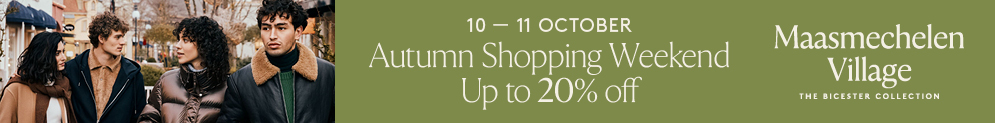 Herfst Shopping Weekend op 10 en 11 oktober in Maasmechelen Village