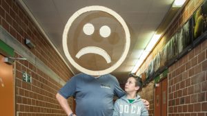 ontevreden ouder met kind