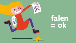 Illustratie: Meisje is fier op haar slecht rapport