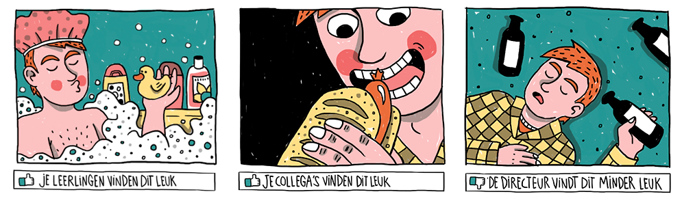 Illustratie: Je leerlingen vinden dit leuk = Jij in bad