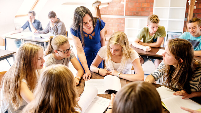 Leraar secundair onderwijs differentieert in de Klas