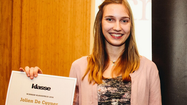 Close-up winnaar Klasseprijs Jolien De Cuyper