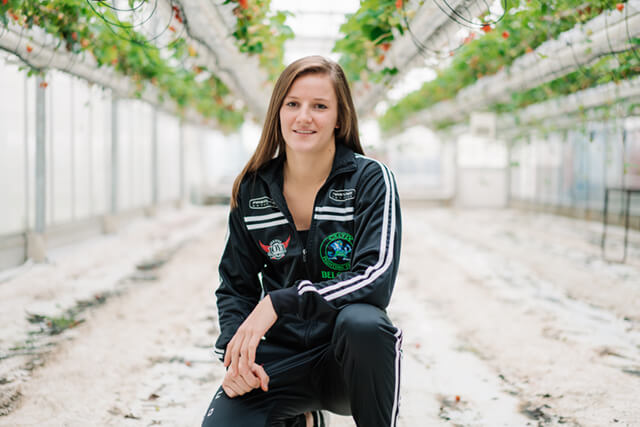 wereldkampioen Muay Thai (kickboksen) Anke Van Gestel