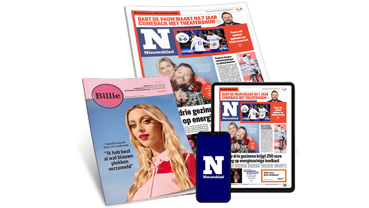 Packshot van het nieuwsblad en bijlagen