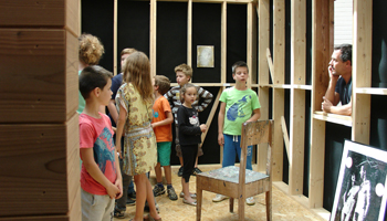 Kinderen in museum
