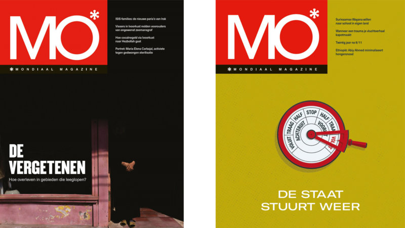2 covers van Mo - mondiaal magazine