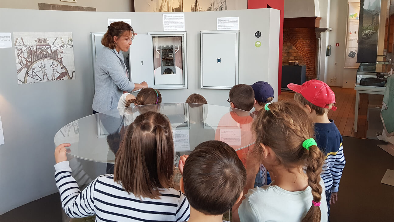 Klasbezoek aan het Maison du patrimoine medieval