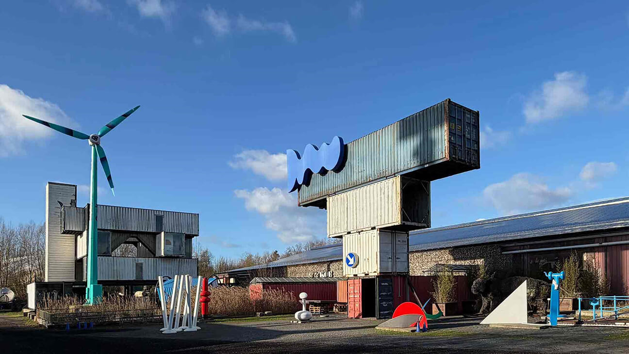 Kunstwerk in Verbeke Foundation