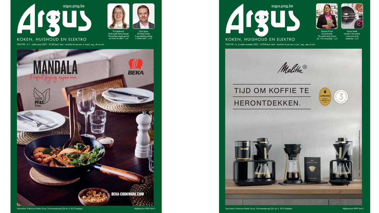 Covers van het magazine 'Argus'