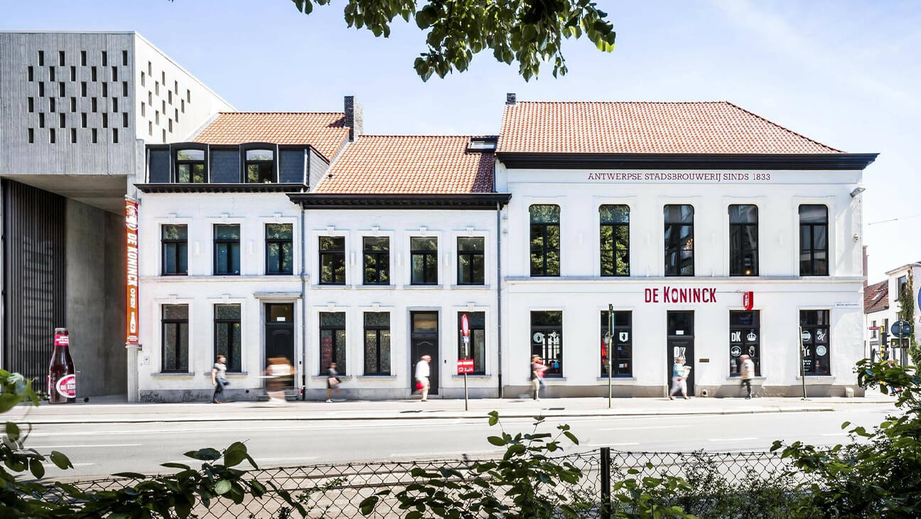Gevel van Stadsbrouwerij De Koninck