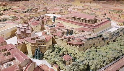 Maquette van Rome in de Oudheid