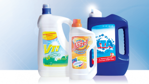wasproducten met schoolreclame