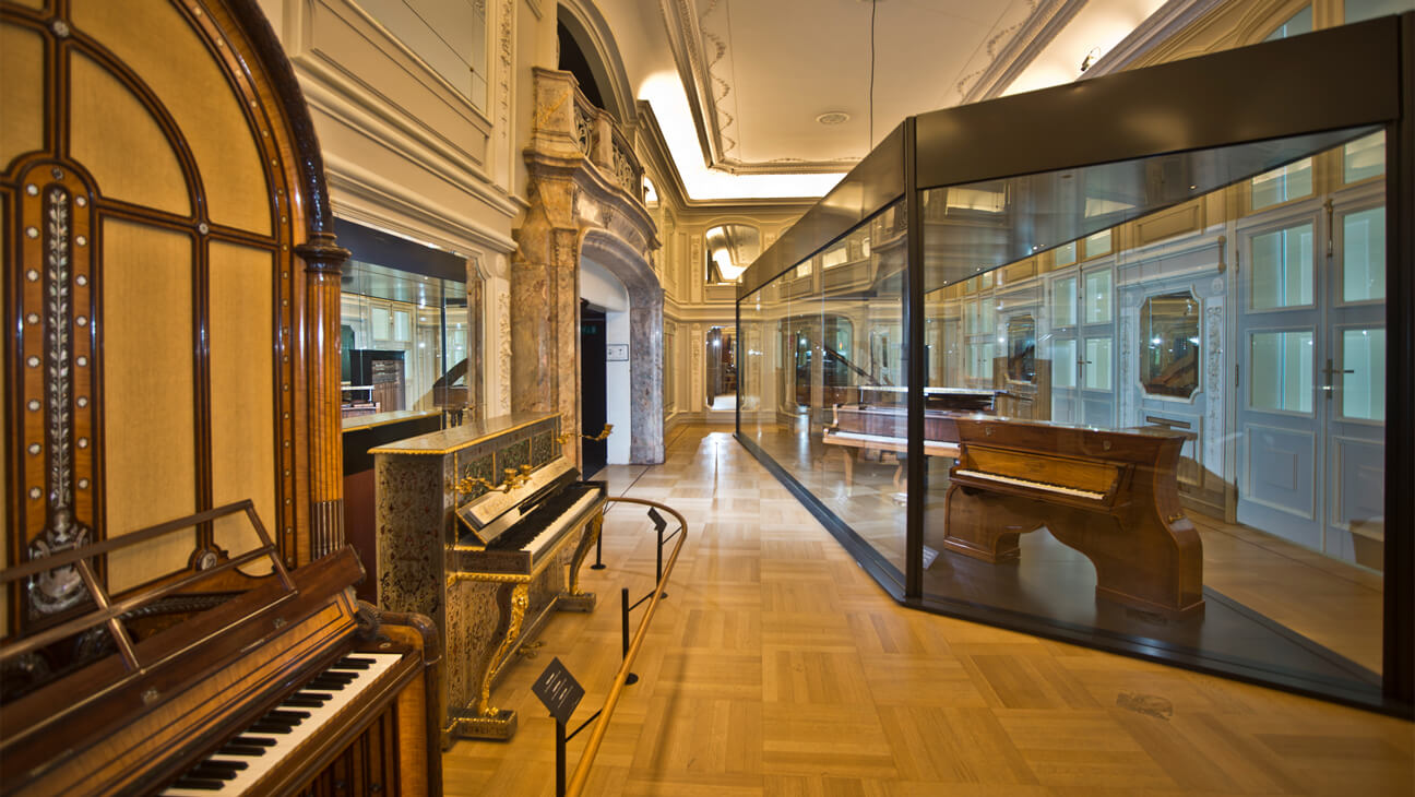 Piano's van het Muziekinstrumentenmuseum
