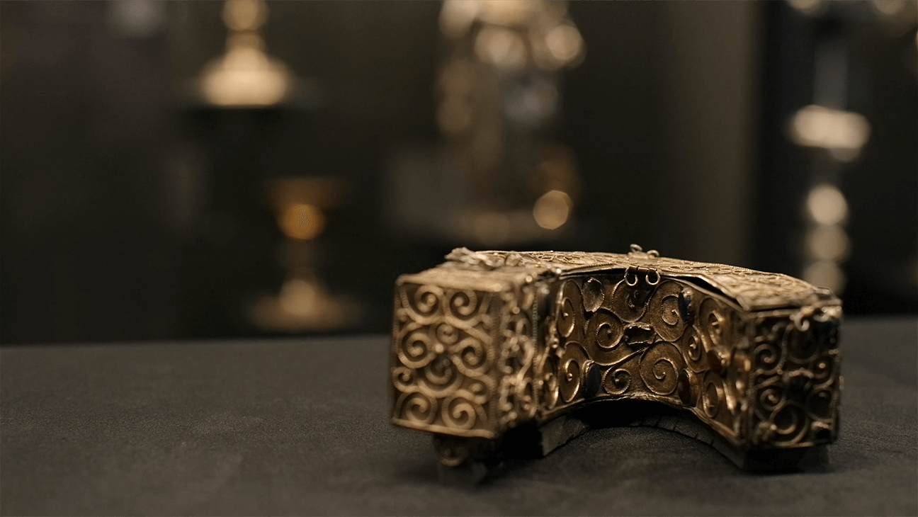 Oud relikwie uit de Schatkamer van Sint-Catharina