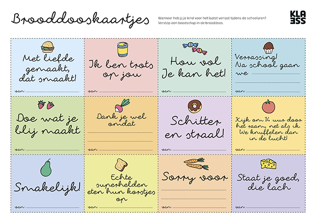 brooddooskaartjes