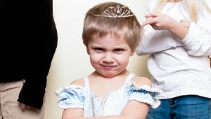 Jongen verkleed als prinses