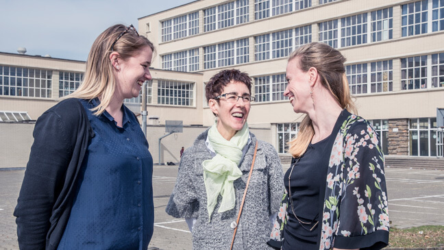 3 vrouwen in gesprek over co-teaching