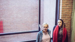 Leraren Angeligue en Sara van het Brusselse Imelda-Instituut