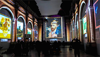 beeld uit de expo 'Van Gogh'