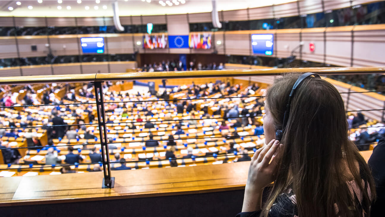 blik in het Europees Parlement