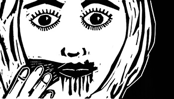illustratie uit de expo 'wreed schoon'