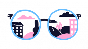 illustratie van een bril