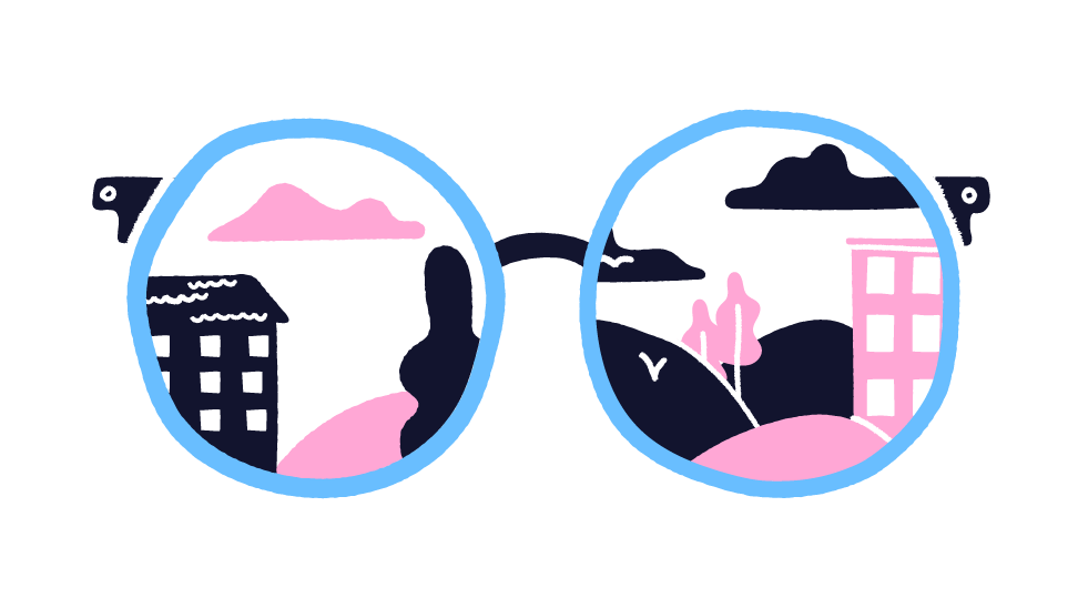 illustratie van een bril