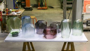 ontwerpen van glazen voorwerpen