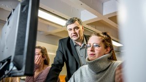 Serge Vrancken met zijn leerlingen