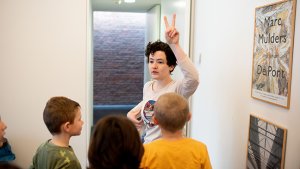Leerlingen op bezoek in Op bezoek in museum De Pont - Tilburg