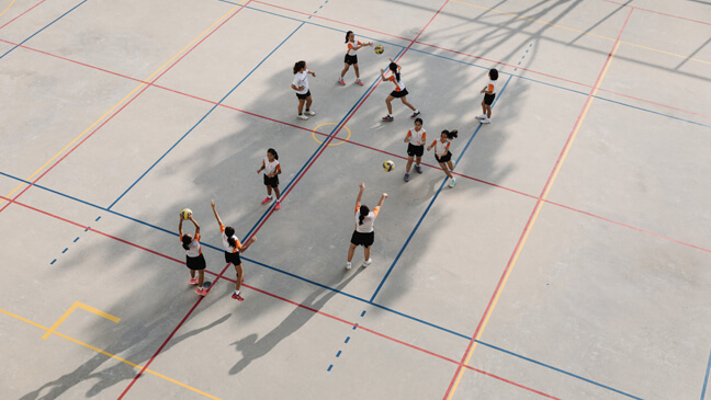 sportveld in de school Palm View - Singapore