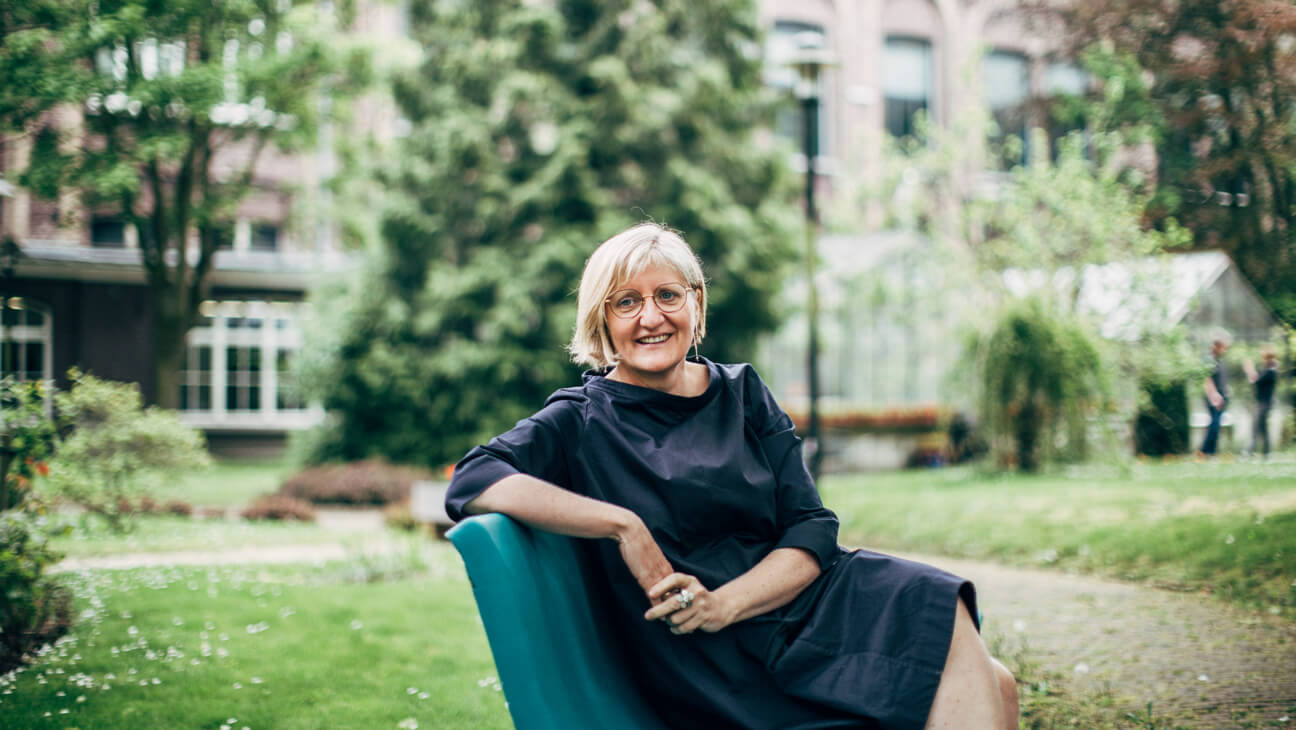 Portret Hilde Rabaut, lector wiskunde aan de Hogeschool Gent