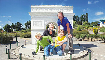 gezin in mini Europa