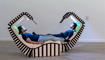 design-ligzetel voor 2 personen
