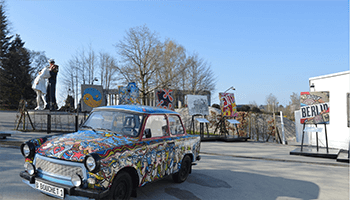Beschilderde Trabant