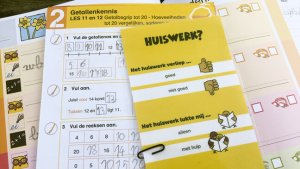 Bladwijze waarmee je via de agenda aan de leraar kunt laten weten hoe het huiswerk verliep - Feedback