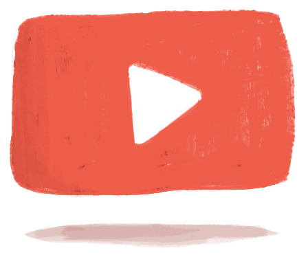 spreekangst: illustratie youtube logo
