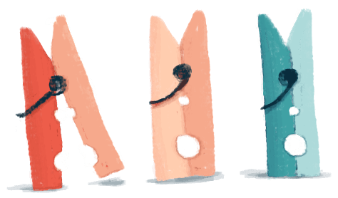 spreekangst: illustratie wasspelden