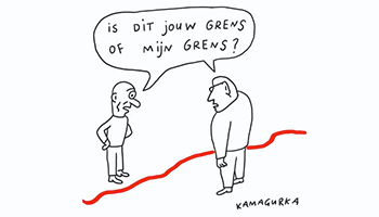 Tekening van Kamagurka