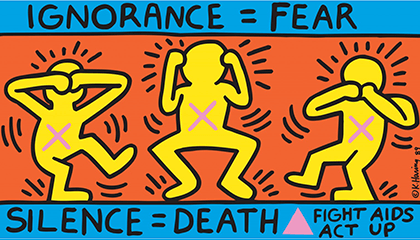 Tekening van Keith Haring