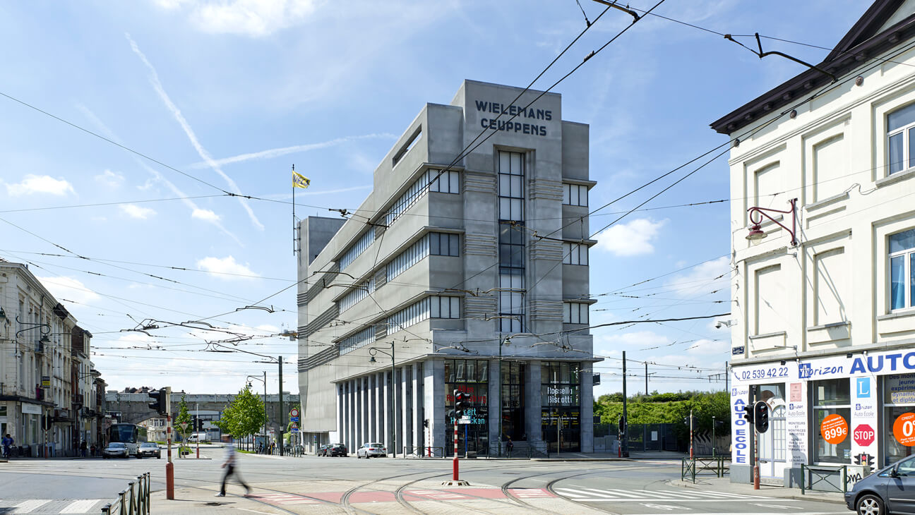 Buitenkant gebouw WIELS, centrum voor hedendaagse kunst