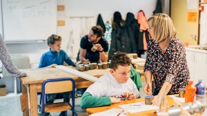 Marijke Van der Steen, leraar 2 e en 3e kleuterklas De Speurneus, op Klasdate