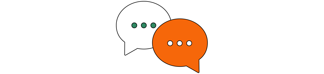 Groepswerk in de klas: icoontje ruimte voor dialoog