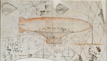 tekening van Aeromodeller van Panamarenko