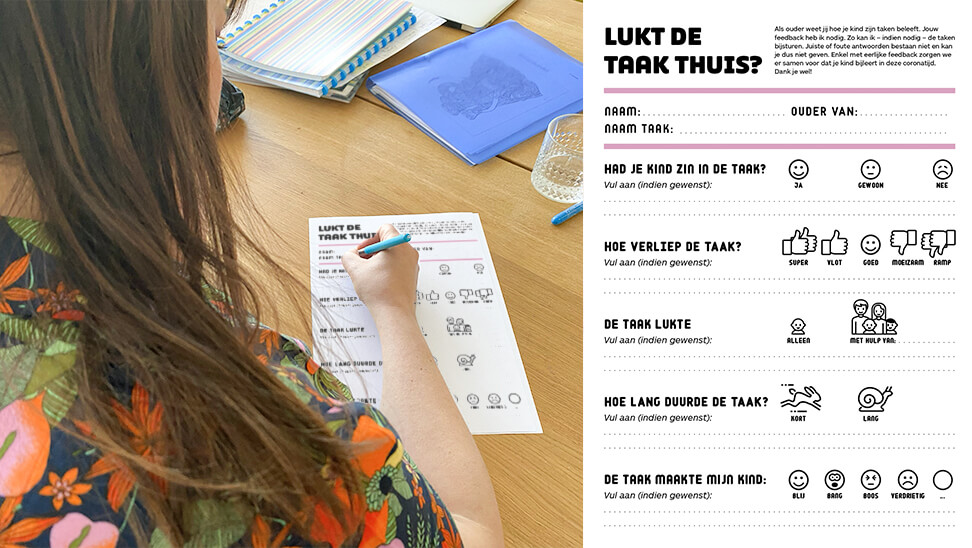 Afbeelding van Klik en Print 'Lukt de taak thuis?'