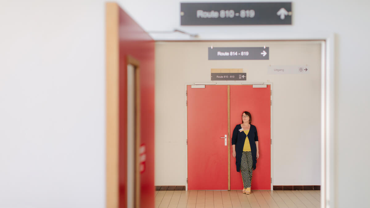 Portret Rita De Canck in Ziekenhuisschool Stad Gent
