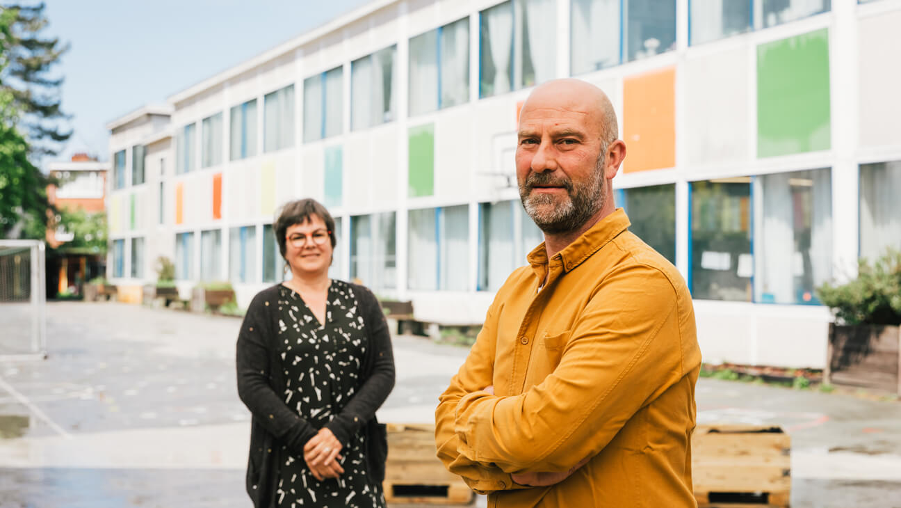 Portret van Preventieadviseurs Chris Chantrain en Krista Dekoning