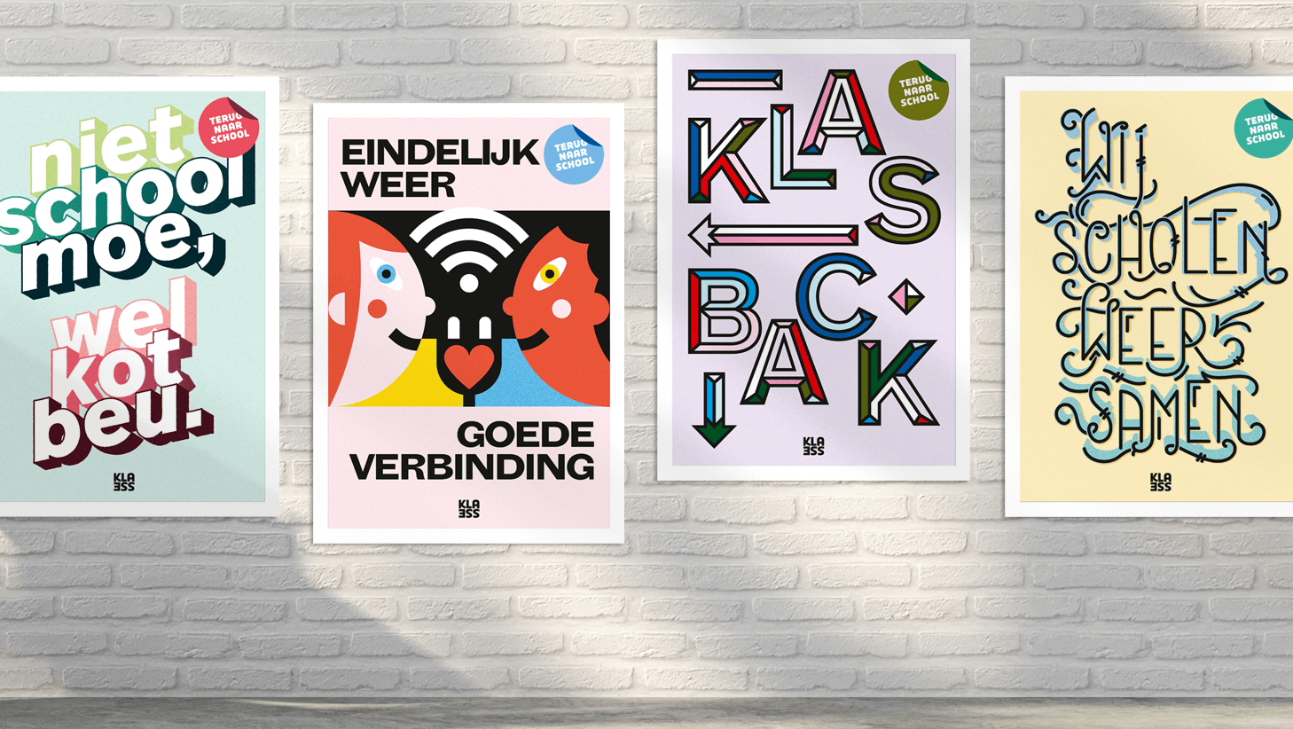 Hedendaags Weer naar school na afstandsleren: welkomposters – Klasse YM-85