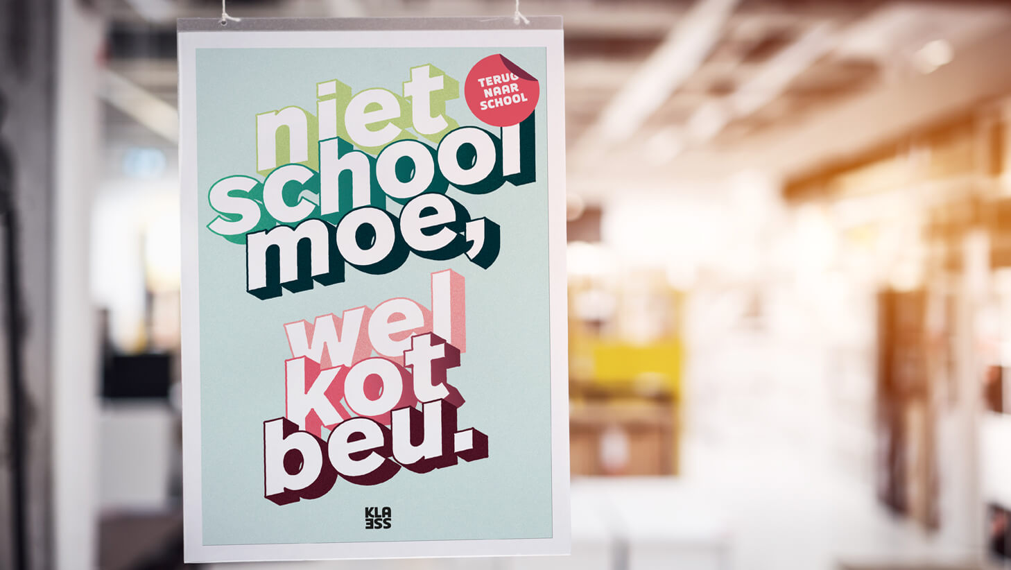 Super Weer naar school na afstandsleren: welkomposters – Klasse UL-99