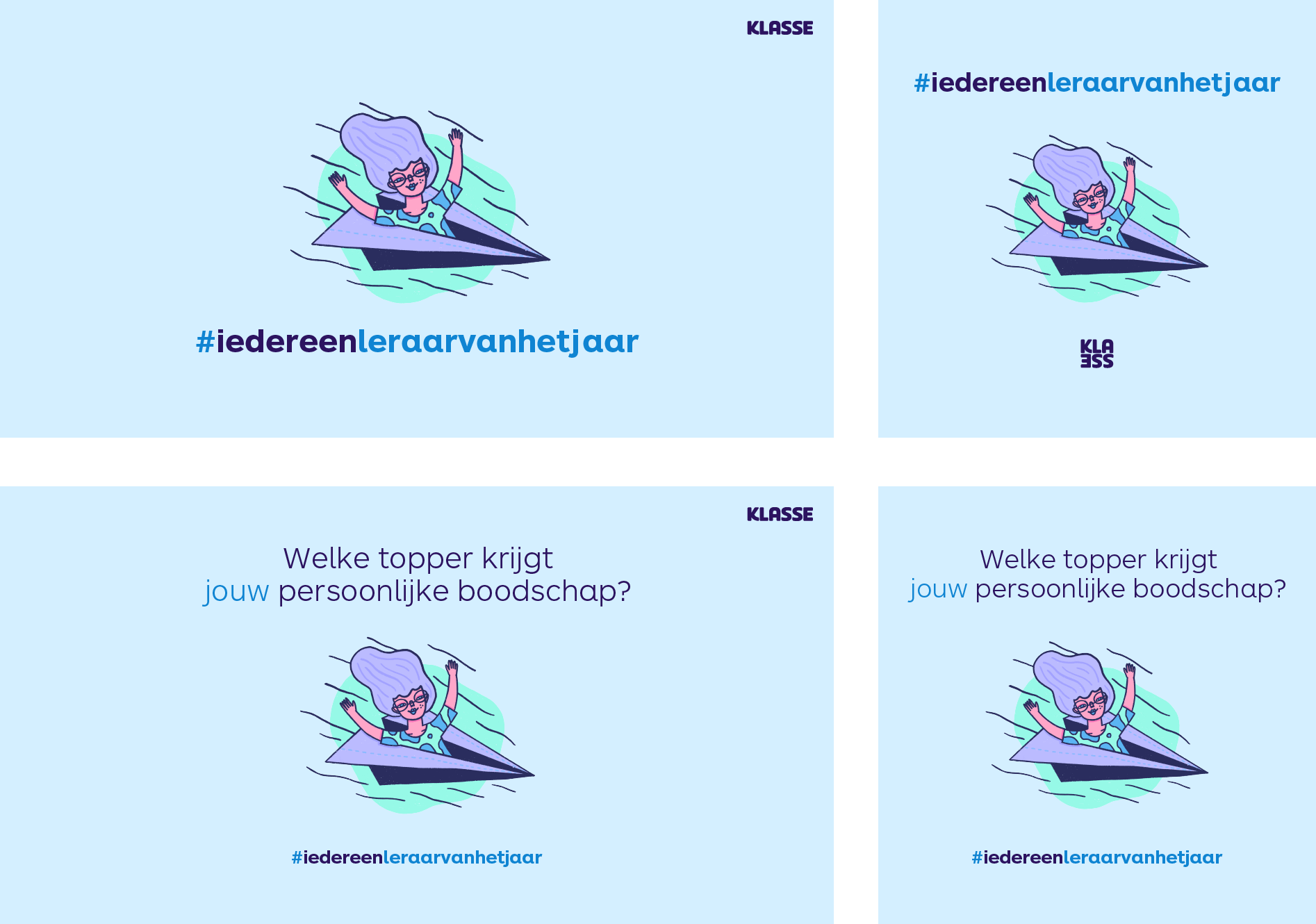 Overzicht promomateriaal Leraar van het Jaar 2020 - Iedereen Leraar van het Jaar